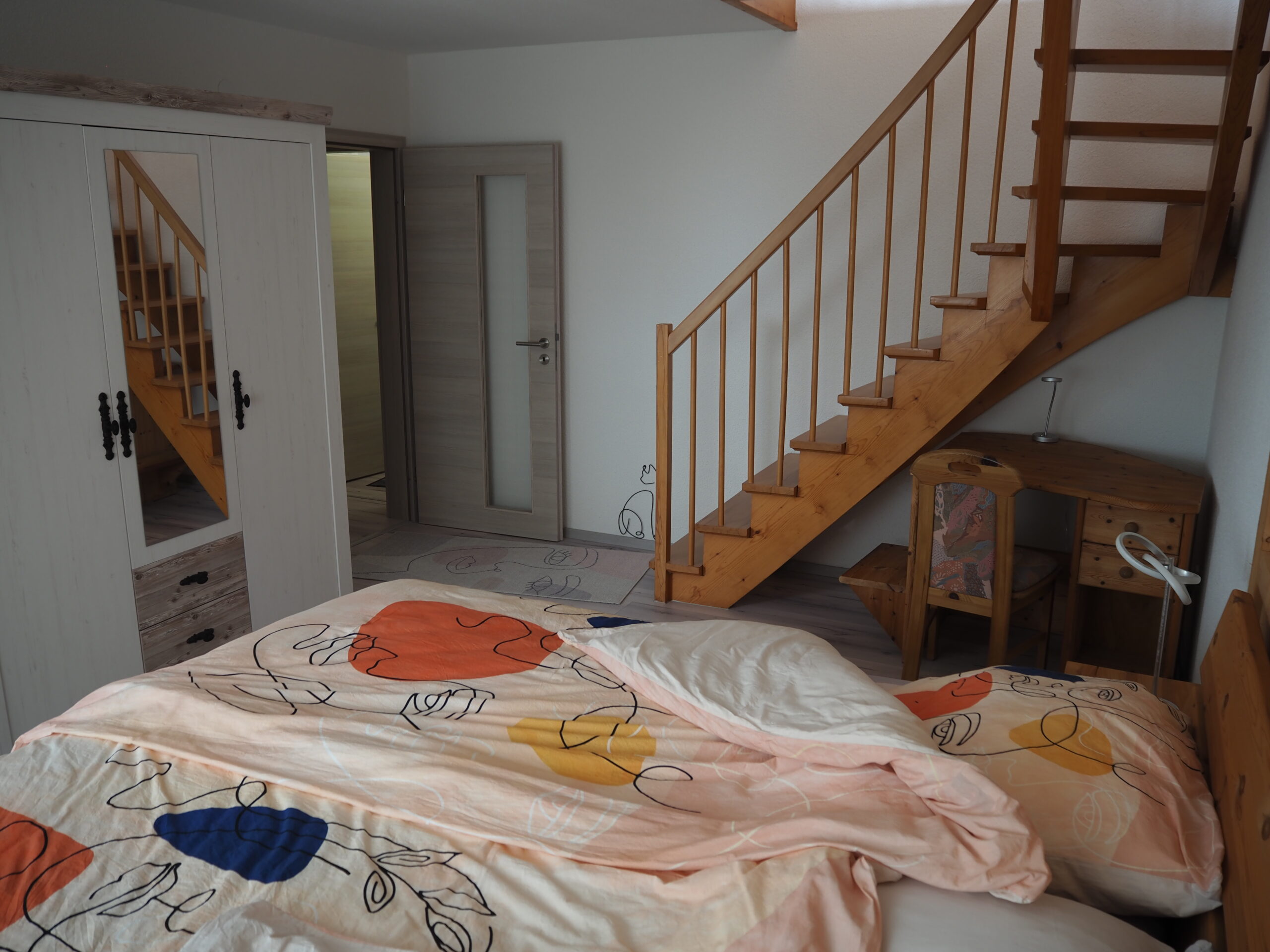 Schlafzimmer/Treppe Ferienhaus Sasbachwalden